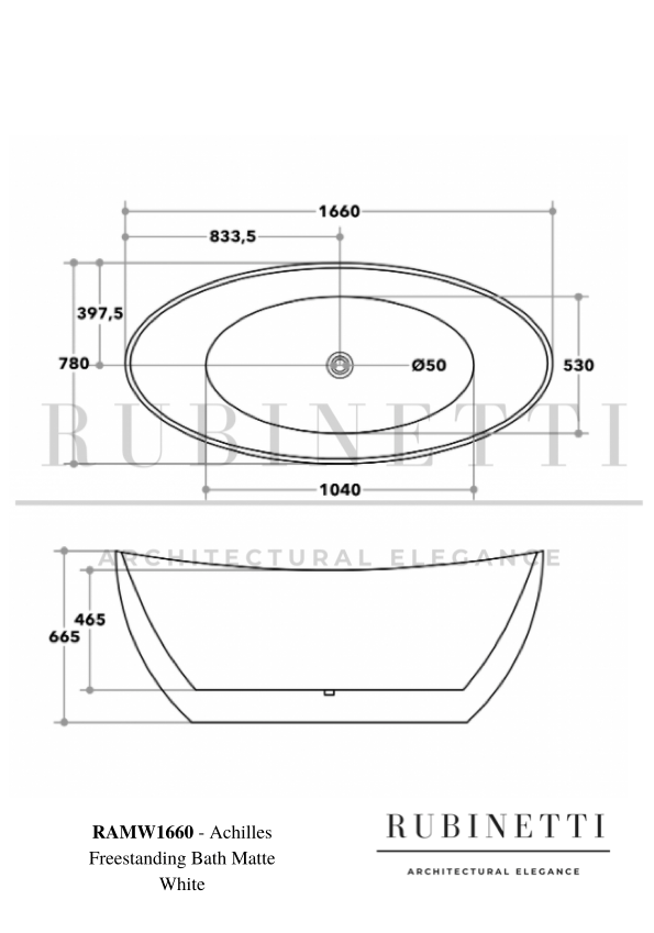 Achilles Freestanding Bath