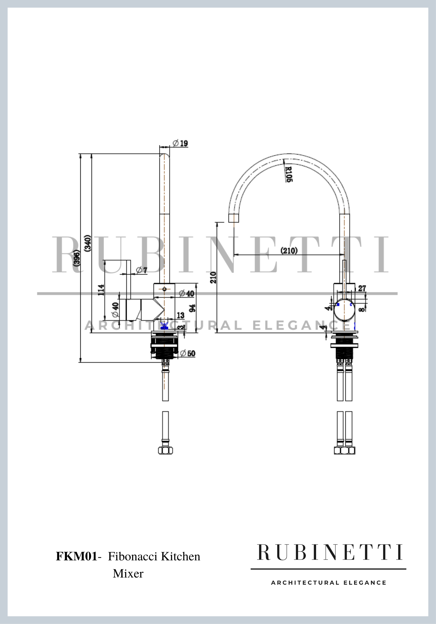 FKM01 Fibonacci Kitchen Mixer