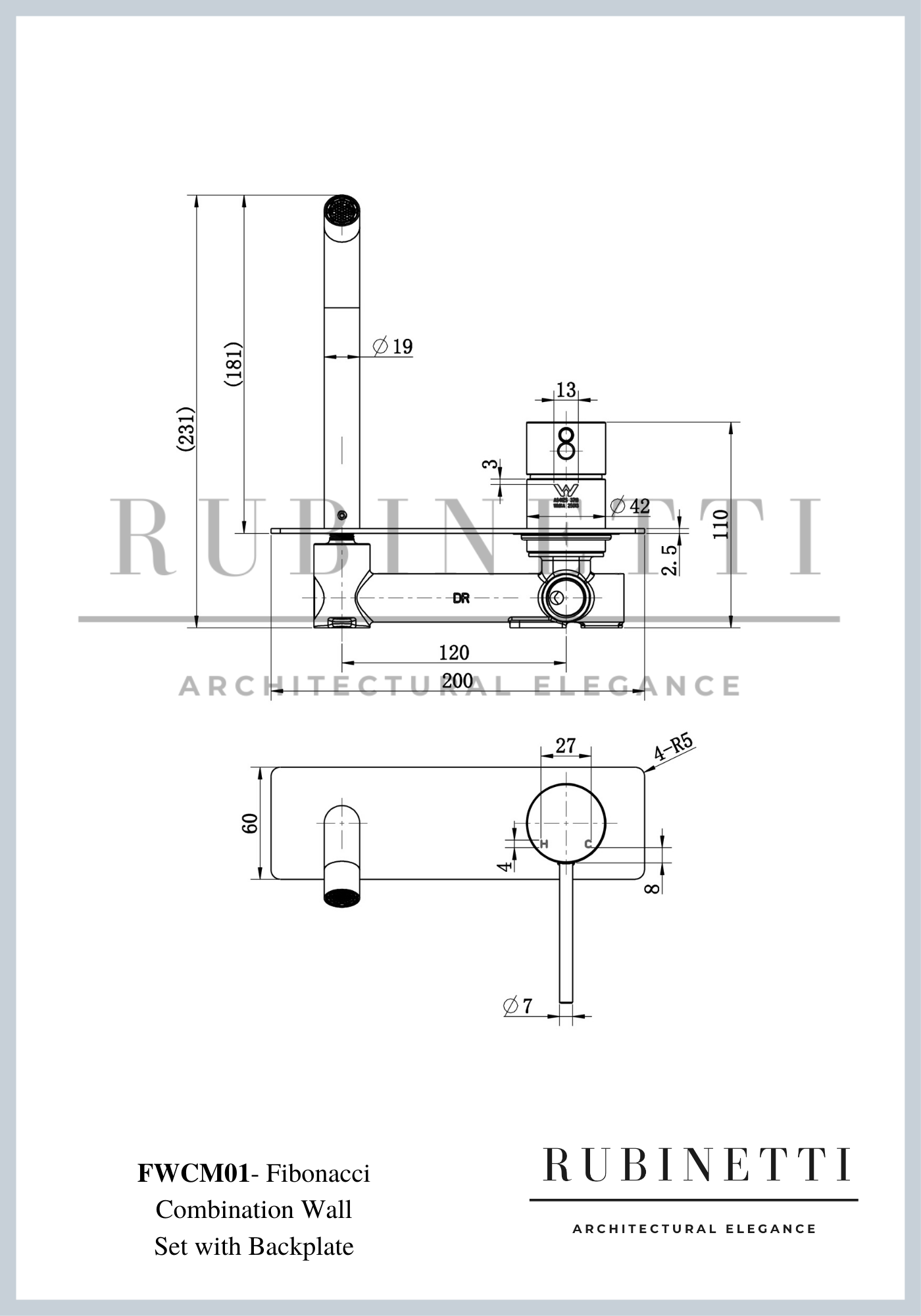 FWCM01 Fibonacci Wall Combination Set