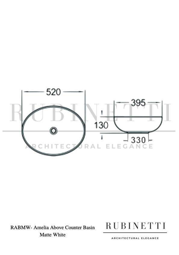 Amelia Above Counter Basin