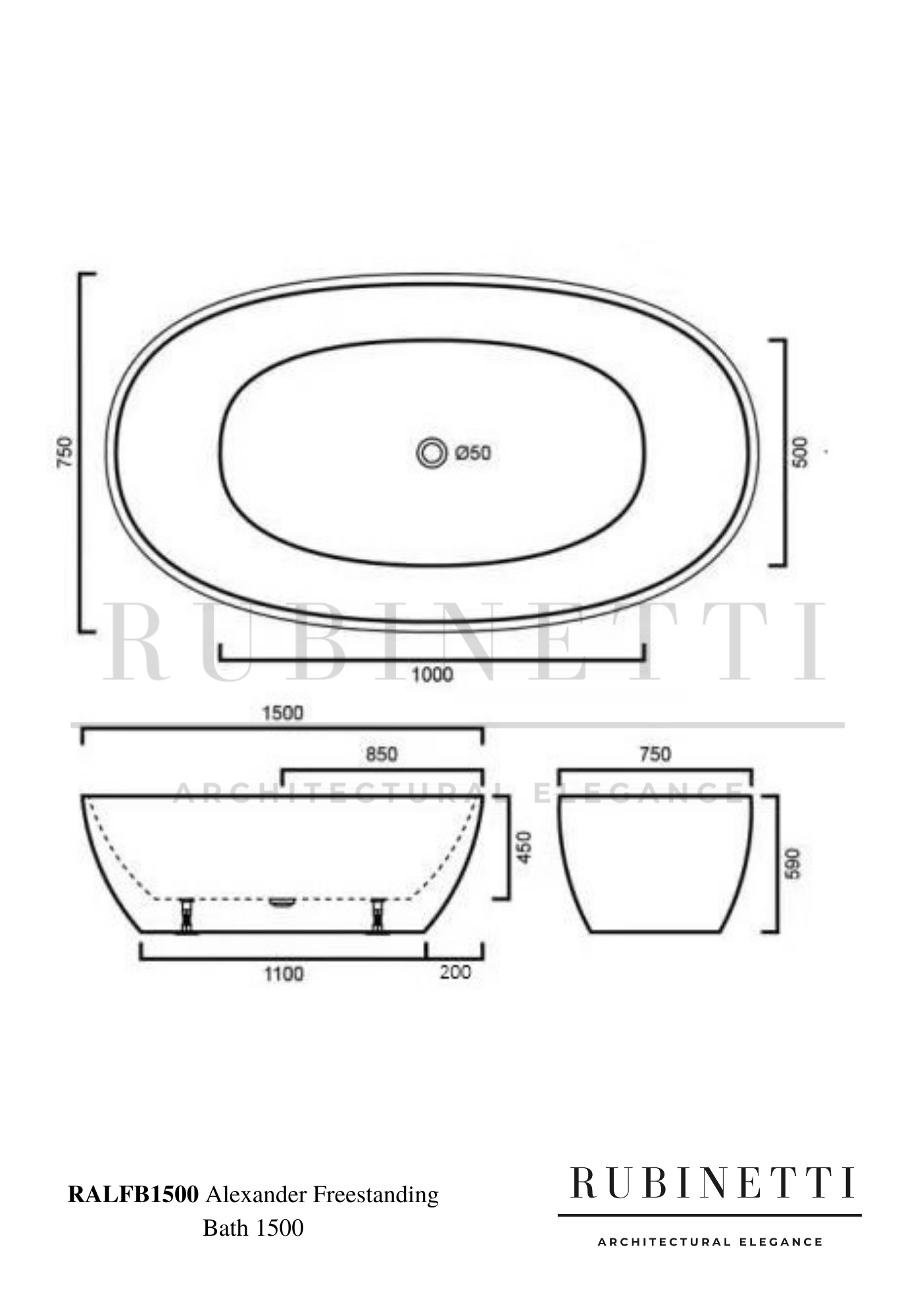 Alexander Freestanding Bath