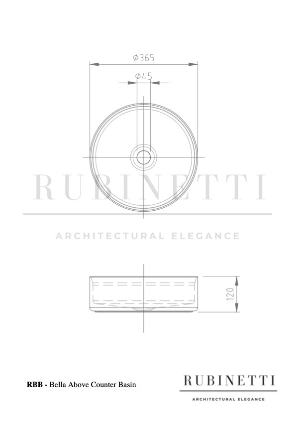 Bella Above Counter Basin
