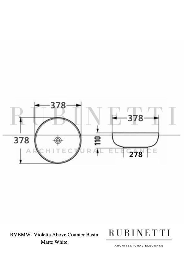 Violetta Above Counter Basin
