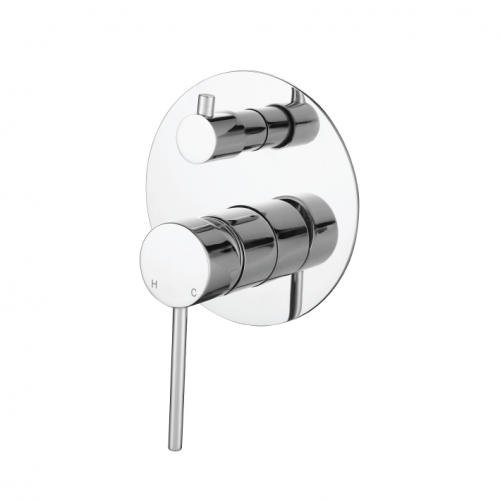 Fibonacci Wall Diverter Mixer - Chrome