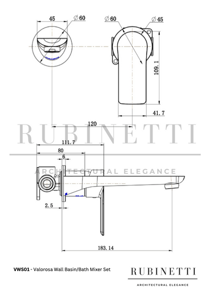 Bath/Basin Wall Set